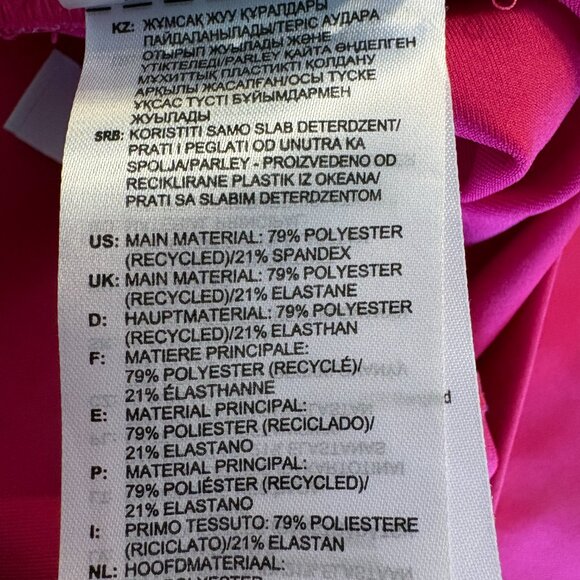 Adidas Primeblue Pink Biker Shorts Women’s L Trefoil Stripe RN88387 H54155 - Picture 8 of 8